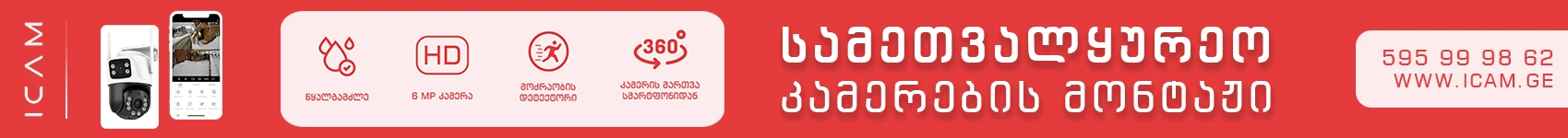 icam - სამეთვალყურეო კამერები